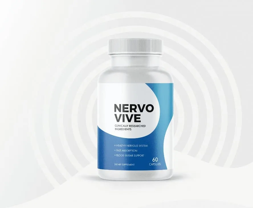 Single bottle of NervoVive supplement capsules.