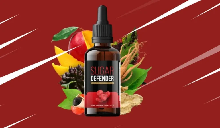 Sugar Defender supplement bottle with natural ingredients.