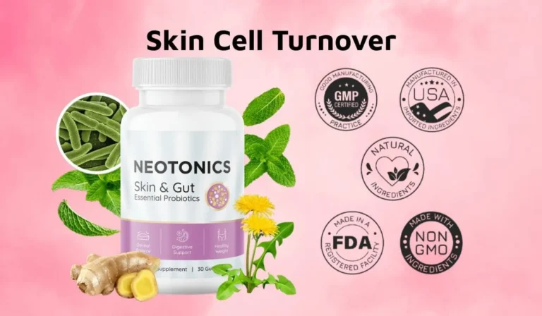 Neotonics Skin & Gut Essential Probiotics supplement. Neotonics.
